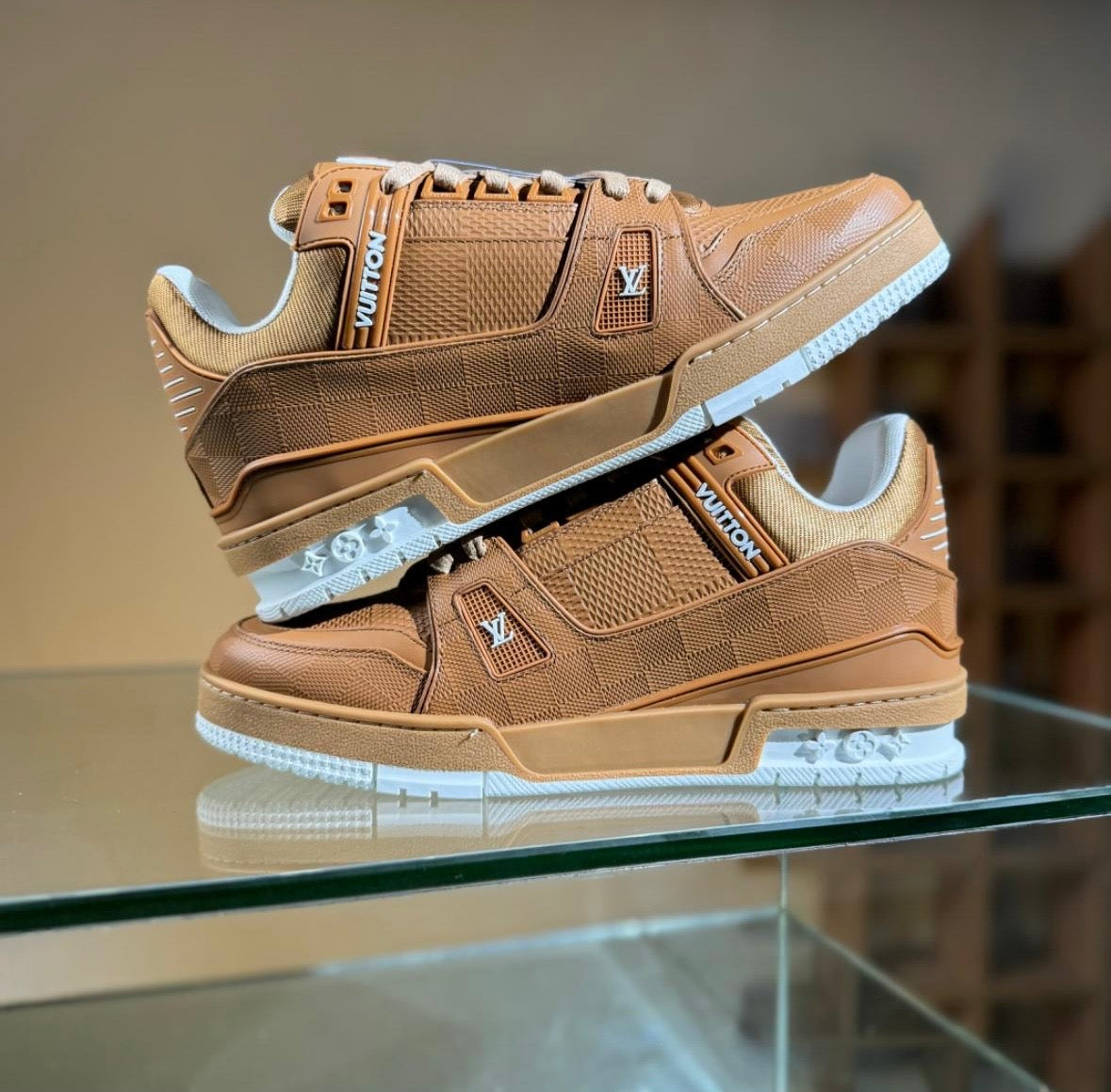 LV Trainer “Beige Brown”