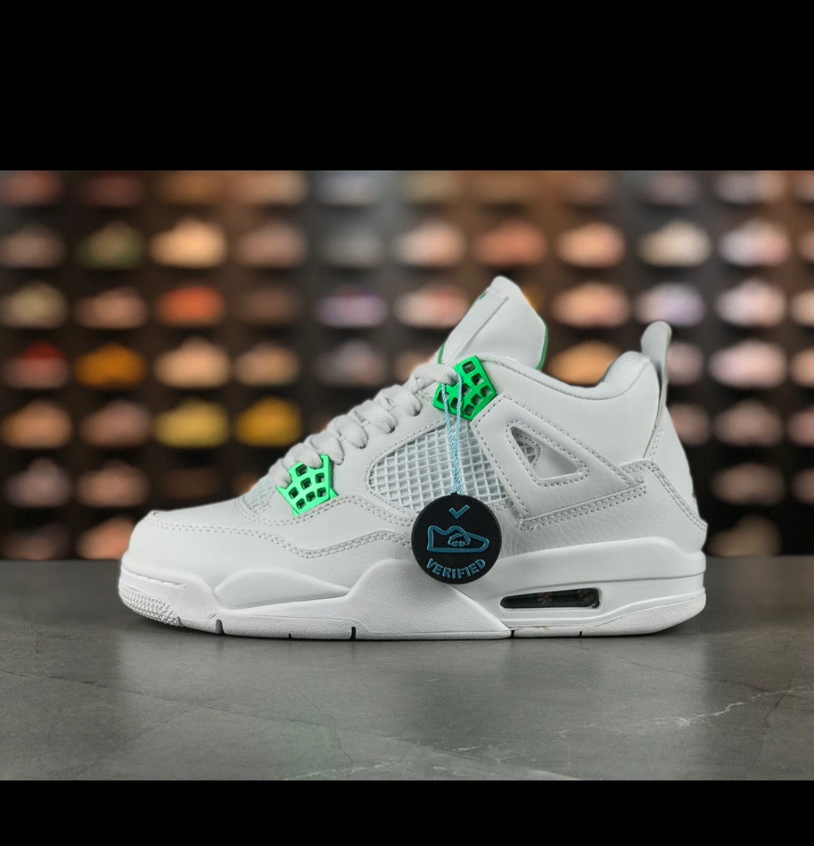 Jordan 4 Retro Green metallic